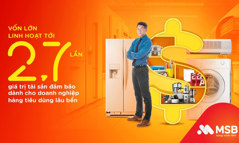 MSB tài trợ vốn “khủng” cho doanh nghiệp ngành hàng tiêu dùng lâu bền