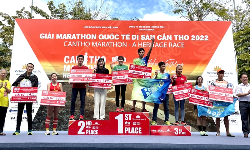 Giải Marathon quốc tế di sản Cần Thơ năm 2022 thu hút gần 6.000 vận động viên