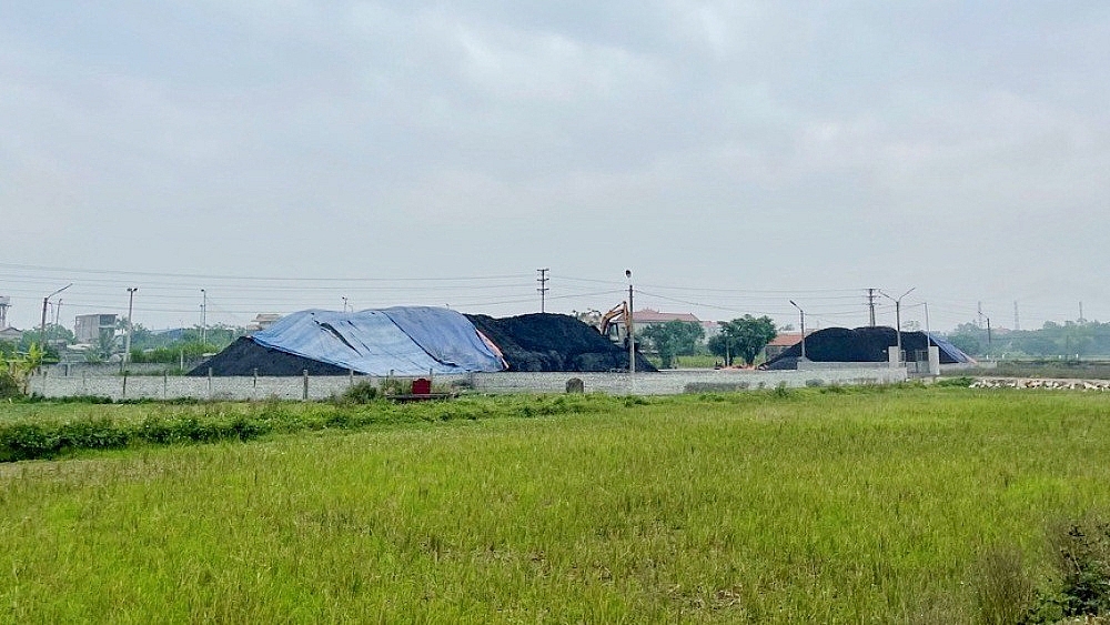 Ninh Bình: Bãi tập kết than trái phép ở xã Khánh An phải dừng hoạt động và di chuyển toàn bộ số than