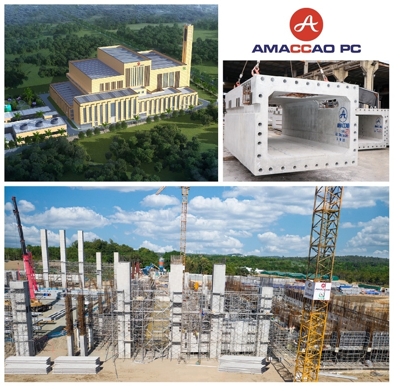 Cấu kiện bê tông đúc sẵn AMACCAO PC - Giải pháp tối ưu cho các dự án nhà máy đặc thù
