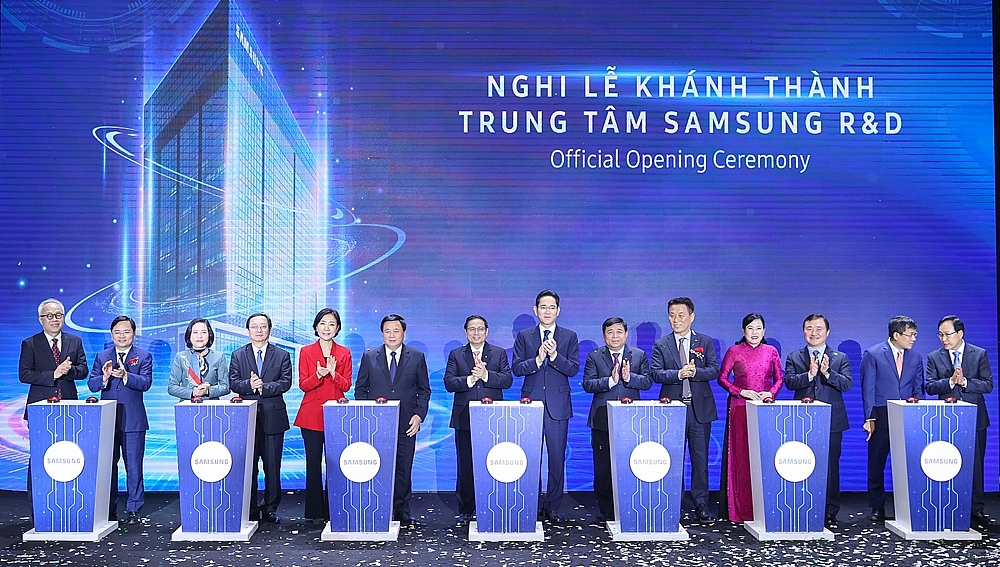 Thủ tướng Chính phủ Phạm Minh Chính dự khánh thành Trung tâm R&D của Samsung tại Việt Nam