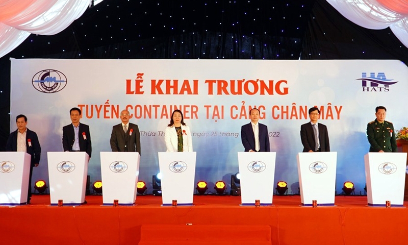 Thừa Thiên – Huế: Khai trương tuyến container tại cảng Chân Mây