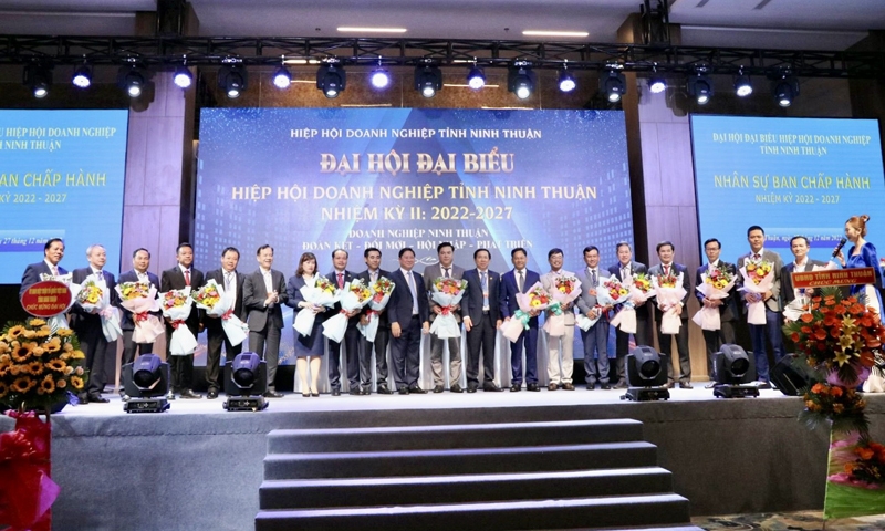 Ninh Thuận: Đại hội đại biểu Hiệp hội Doanh nghiệp nhiệm kỳ II năm 2022-2027