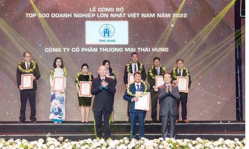 Công ty Cổ phần Thương mại Thái Hưng vươn lên vị trí số 45 trong Top 500 doanh nghiệp tư nhân lớn nhất Việt Nam