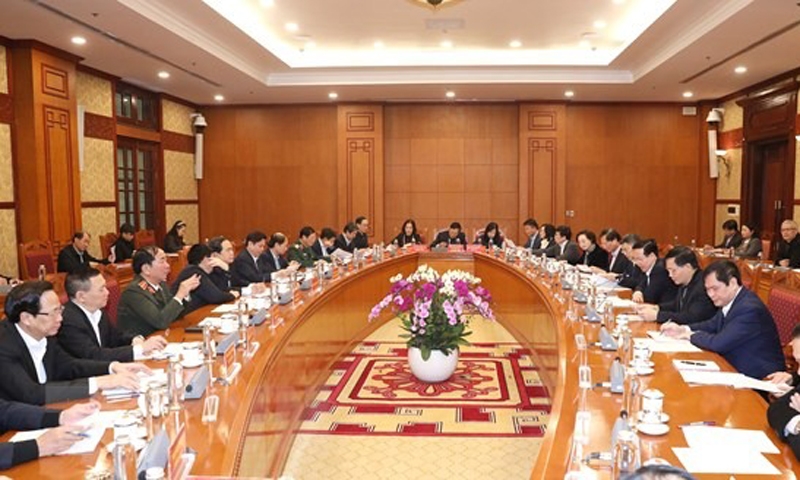 Hội nghị triển khai chương trình làm việc của Bộ Chính trị, Ban Bí thư