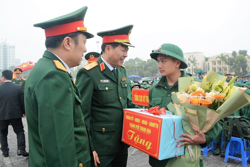 Thanh Hóa: Hơn 3.500 thanh niên ưu tú lên đường nhập ngũ