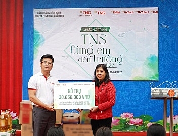 Doanh nghiệp đạt Sao Vàng Đất Việt với hành trình “TNS cùng em đến trường”