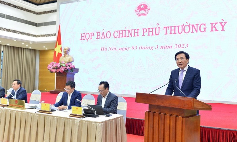 Họp báo Chính phủ thường kỳ tháng 2