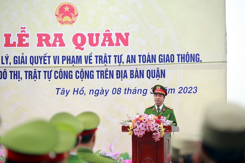 Tây Hồ (Hà Nội): Huy động toàn diện lực lượng ra quân tổng kiểm tra, xử lý trật tự đô thị