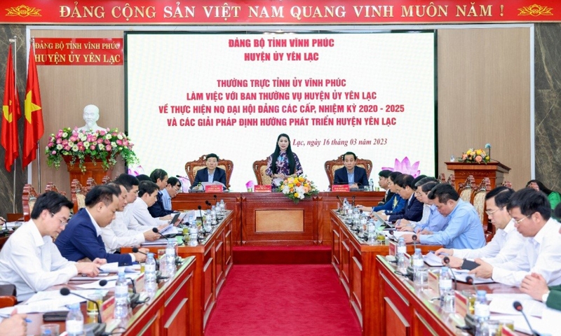 Yên Lạc (Vĩnh Phúc): Cần phát huy tốt tiềm năng, lợi thế để phát triển toàn diện, phồn vinh