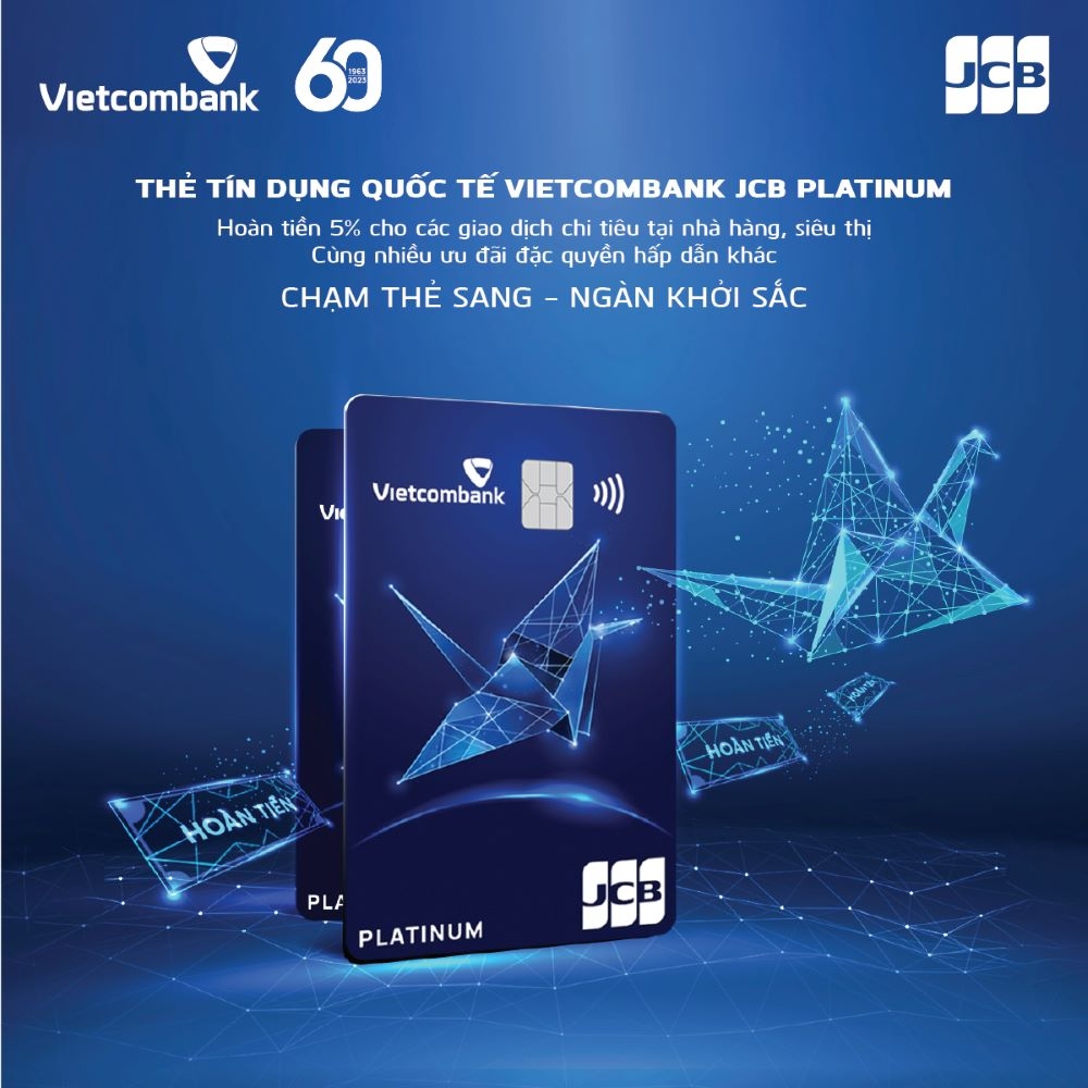 Vietcombank và JCB ra mắt thẻ tín dụng quốc tế Vietcombank JCB Platinum