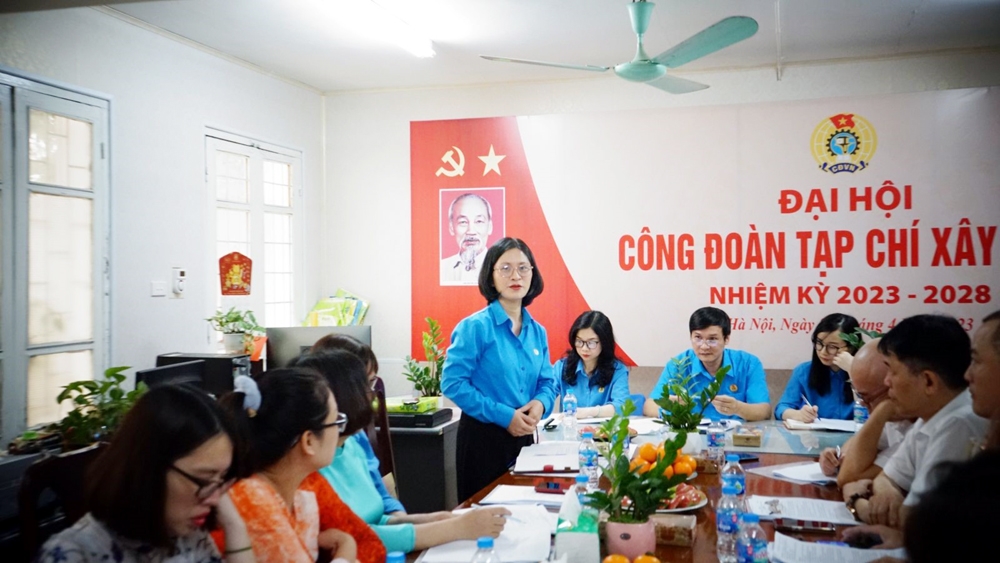 Công đoàn Tạp chí Xây dựng tổ chức thành công Đại hội lần thứ VIII, nhiệm kỳ 2023 - 2028