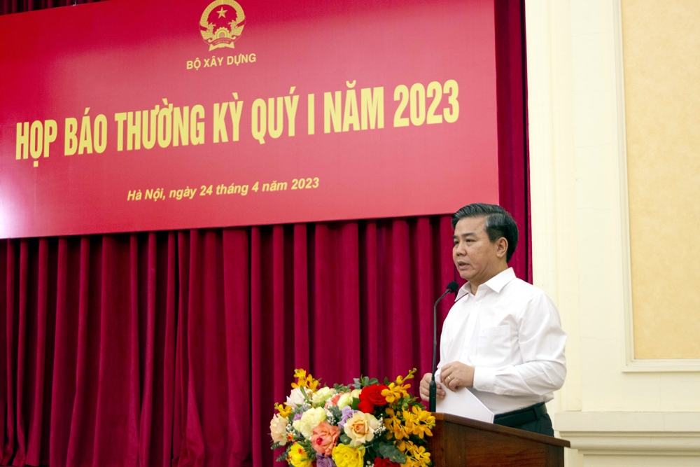 Bộ Xây dựng họp báo thường kỳ Quý I năm 2023