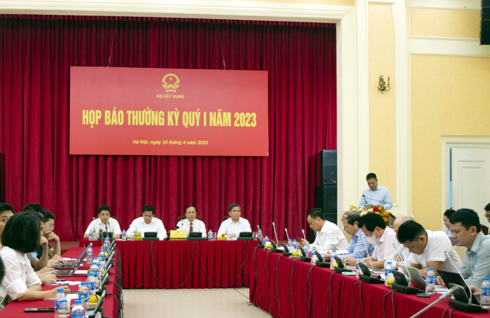 Bộ Xây dựng họp báo thường kỳ Quý I năm 2023