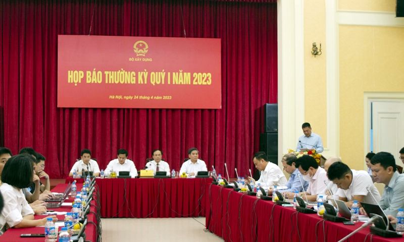 Bộ Xây dựng họp báo thường kỳ Quý I năm 2023