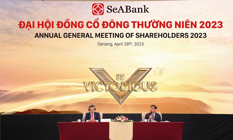 Đại hội đồng cổ đông thường niên SeABank 2023: Tăng vốn điều lệ lên 25.903 tỷ đồng, lợi nhuận hơn 5.633 tỷ đồng