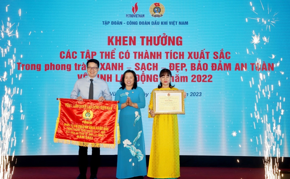 Công đoàn PV GAS được vinh danh tại Lễ phát động Tháng Công nhân năm 2023 của ngành Dầu khí