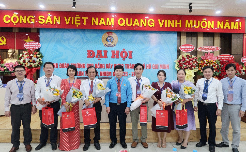 Đại hội Công đoàn Trường Cao đẳng Xây dựng Thành phố Hồ Chí Minh nhiệm kỳ 2023 – 2028 thành công tốt đẹp