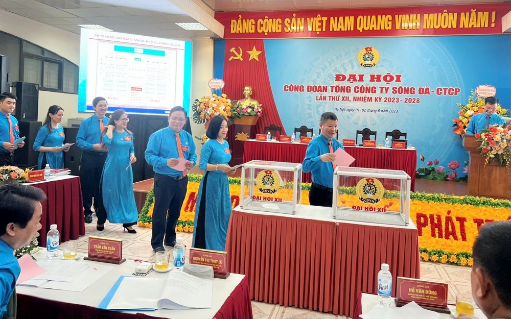 Đại hội Công đoàn Tổng Công ty Sông Đà – CTCP lần thứ XII, nhiệm kỳ 2023-2028 thành công tốt đẹp