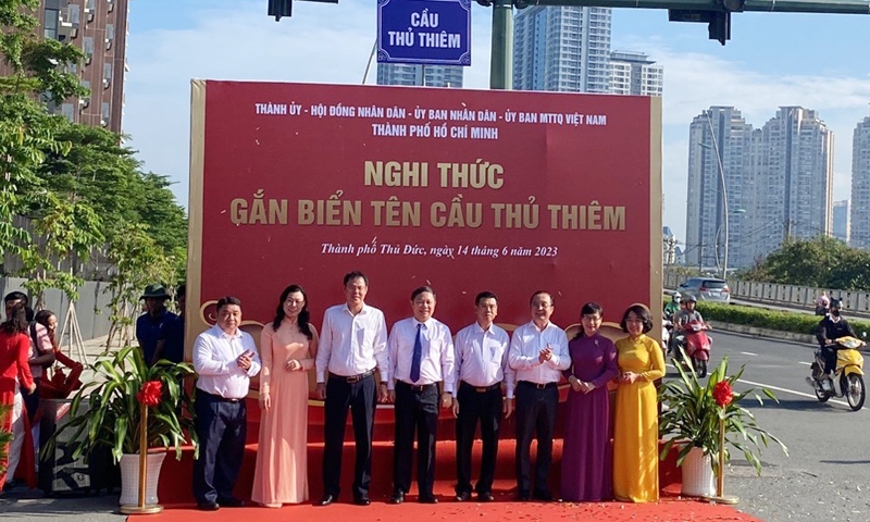 Thành phố Hồ Chí Minh: Chính thức đổi tên cầu Thủ Thiêm 1 và Thủ Thiêm 2