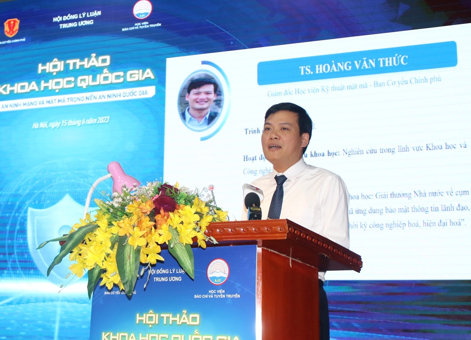 Hội thảo khoa học quốc gia “An ninh mạng và Mật mã trong nền an ninh quốc gia”