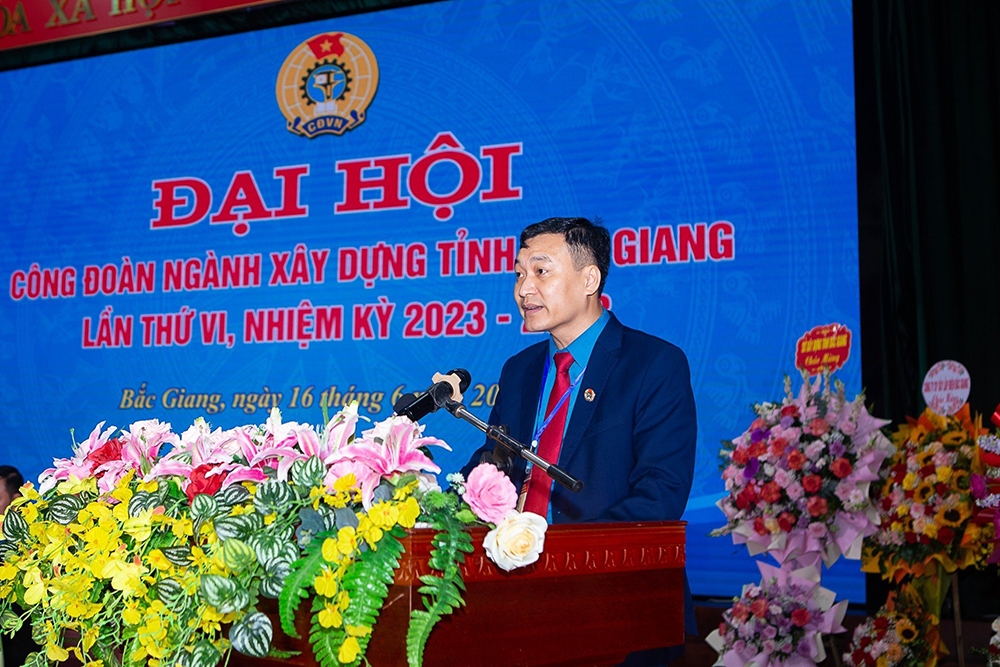 Đại hội Công đoàn ngành Xây dựng Bắc Giang lần thứ VI, nhiệm kỳ 2023 – 2028: Góp phần thúc đẩy sự phát triển bền vững của ngành