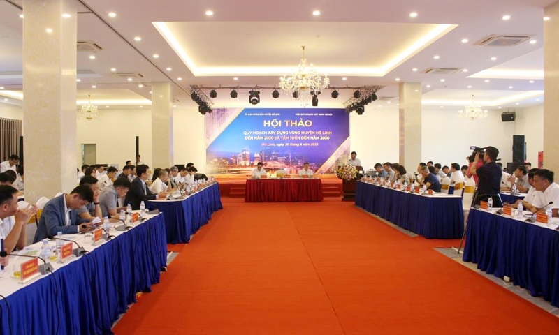 Mê Linh (Hà Nội): Tổ chức Hội thảo lấy ý kiến về quy hoạch xây dựng vùng