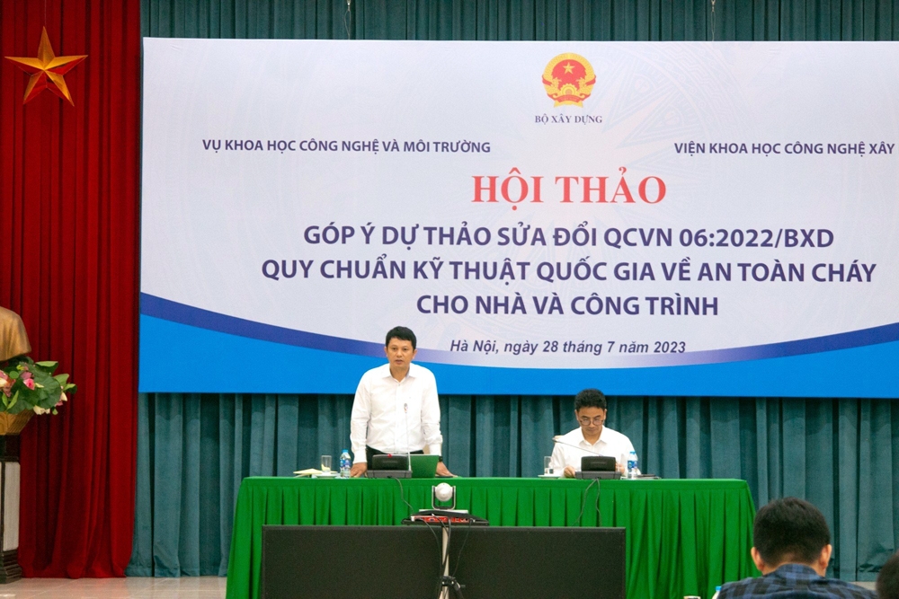 Góp ý dự thảo sửa đổi QCVN 06:2022/BXD Quy chuẩn kỹ thuật quốc gia về An toàn cháy cho nhà và công trình