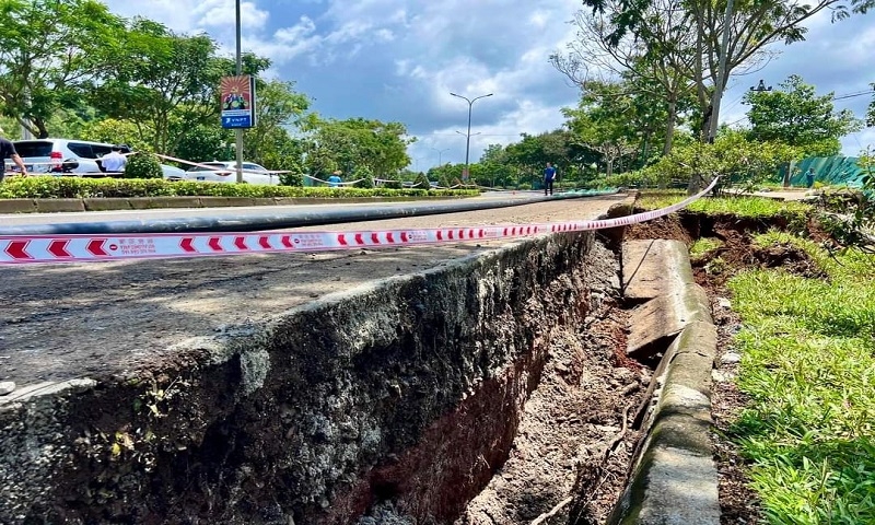 Đắk Nông: Đường Hồ Chí Minh tiếp tục sụt lún, đứt gãy nghiêm trọng