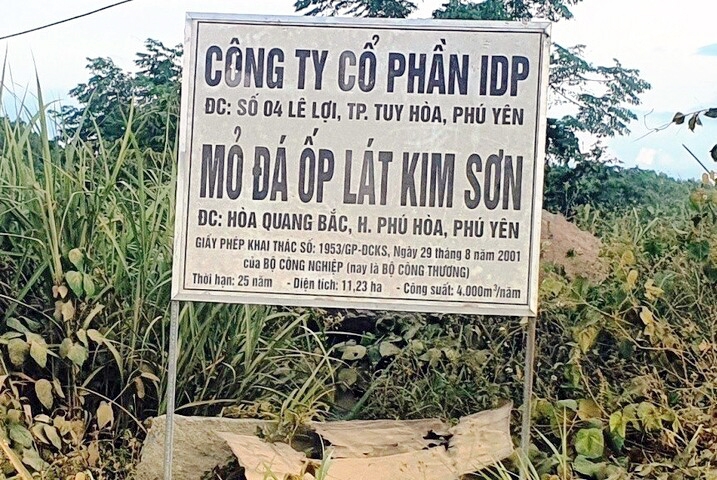 Phú Yên: Mỏ đá ốp lát Kim Sơn khai thác ngoài phạm vi cho phép