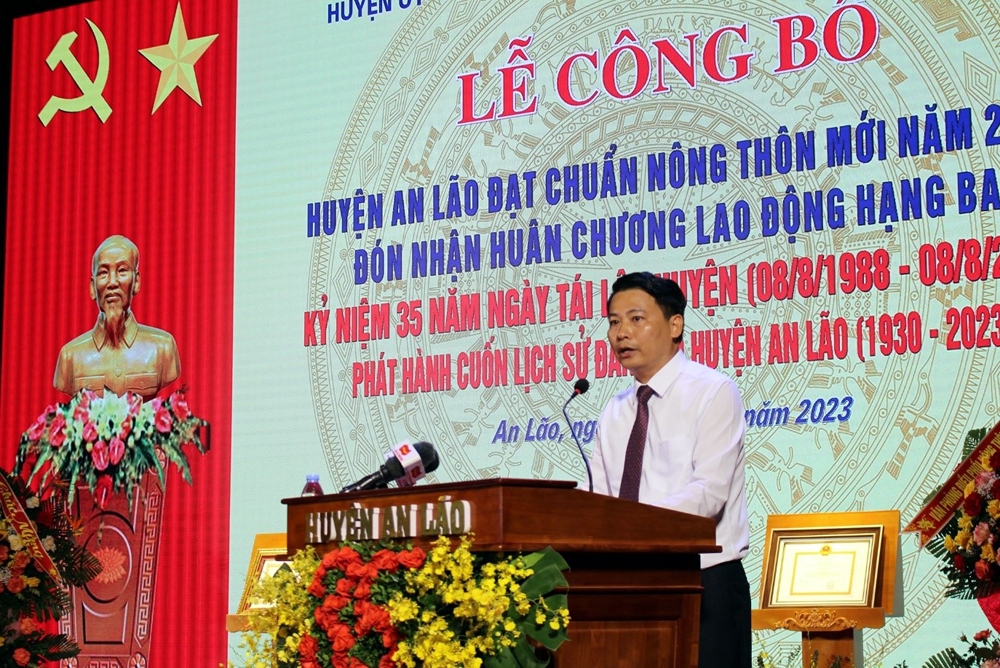 An Lão (Hải Phòng): Đón nhận Huân chương Lao động hạng Ba và Bằng công nhận huyện đạt chuẩn Nông thôn mới năm 2022