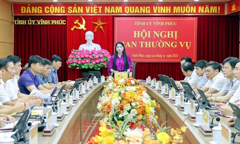 Vĩnh Phúc: Ban Thường vụ Tỉnh ủy họp bàn, cho ý kiến vào một số nội dung quan trọng