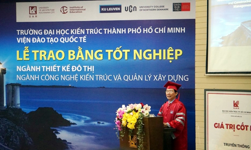 Trường Đại học Kiến trúc Thành phố Hồ Chí Minh: Trao bằng tốt nghiệp chương trình đào tạo quốc tế