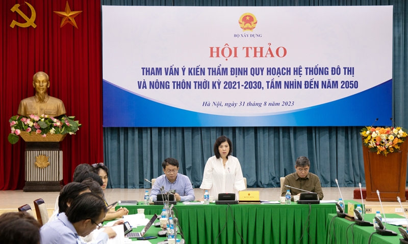 Tham vấn ý kiến thẩm định Quy hoạch hệ thống đô thị và nông thôn thời kỳ 2021-2030, tầm nhìn đến năm 2050