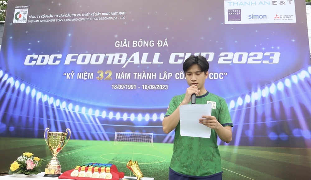 Sôi động Lễ khai mạc giải bóng đá CDC Football Cup 2023