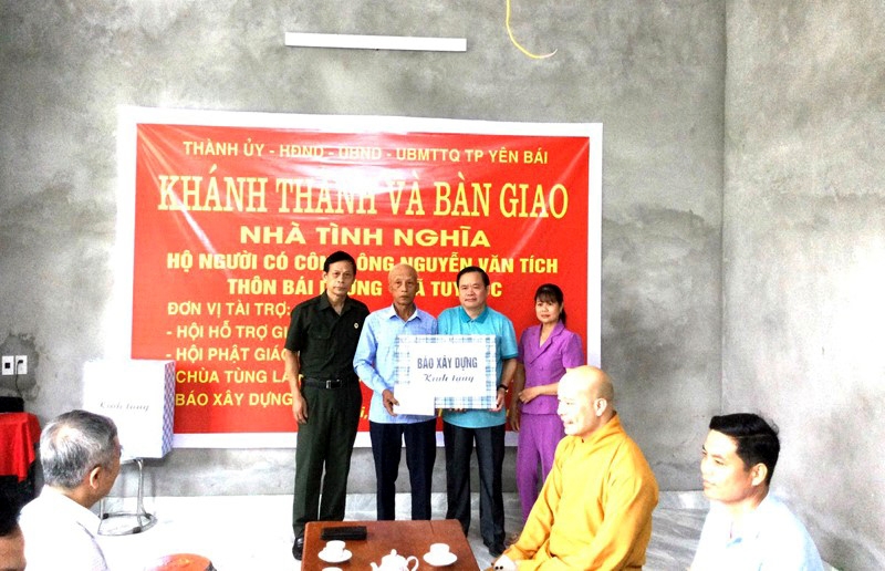 Yên Bái: Khánh thành, bàn giao nhà tình nghĩa cho cựu chiến binh