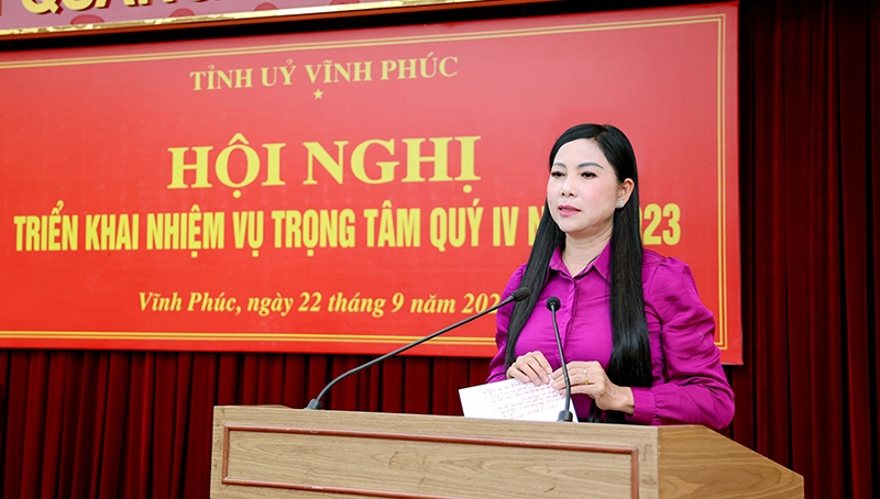 Vĩnh Phúc: Triển khai các nhiệm vụ trọng tâm quý IV/2023