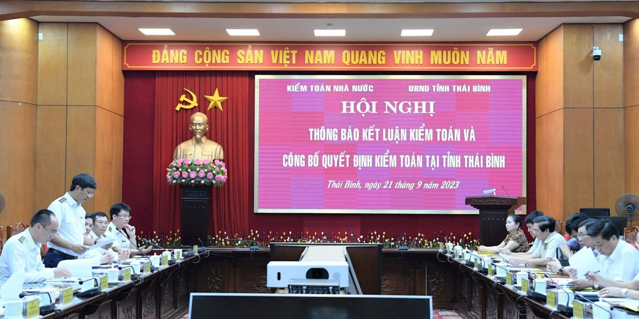 Kiểm toán Nhà nước công bố Quyết định kiểm toán tại tỉnh Thái Bình