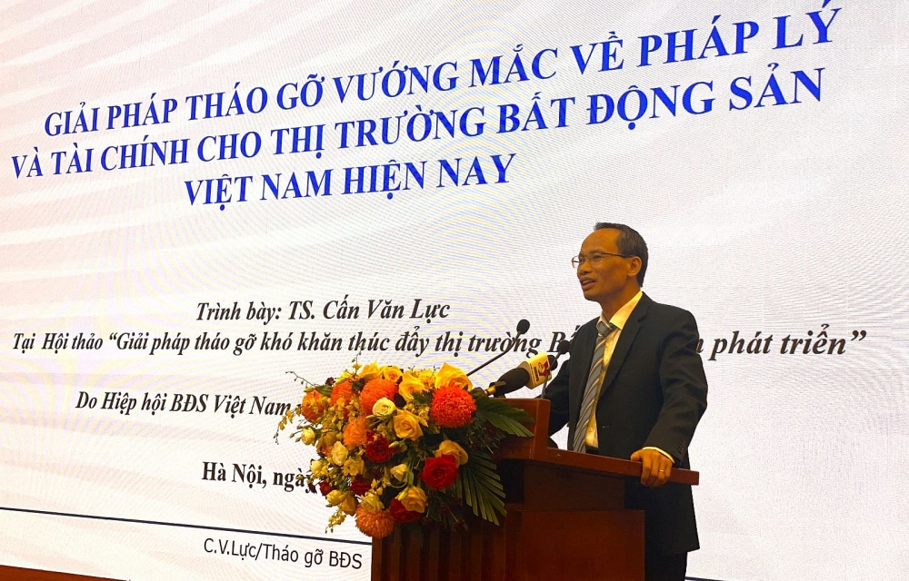 Giải pháp tháo gỡ khó khăn thúc đẩy thị trường bất động sản phát triển