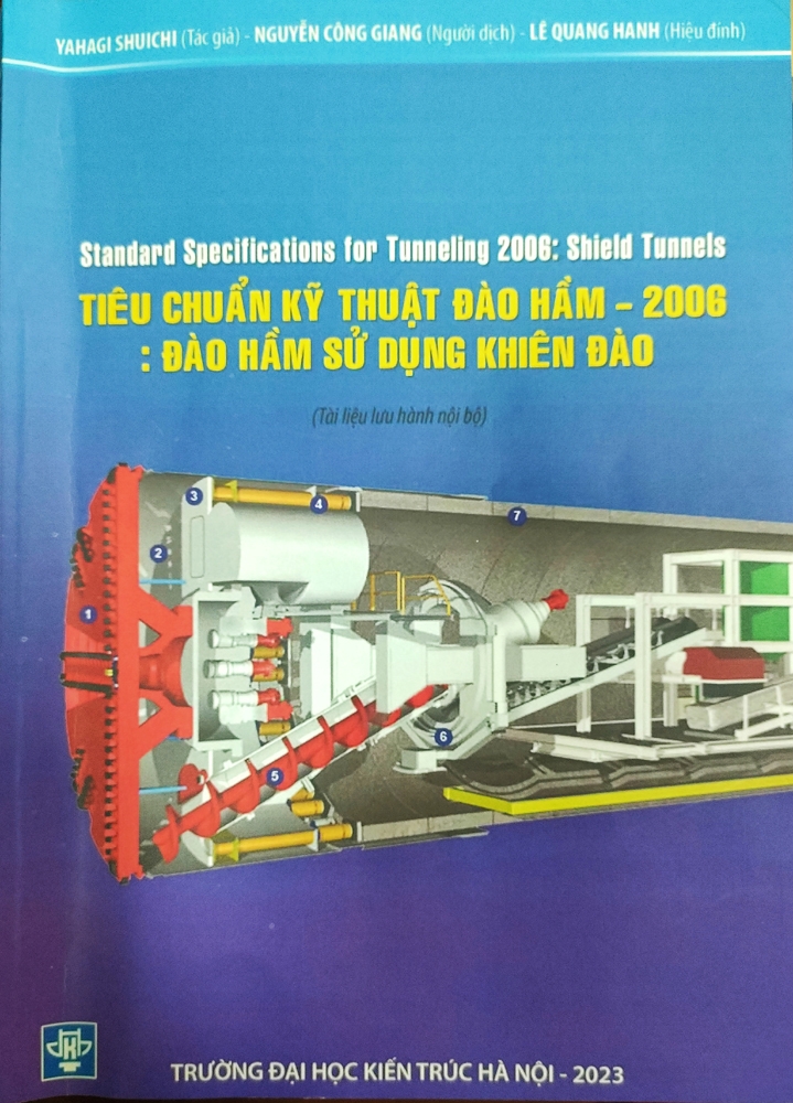Cuốn sách Tiêu chuẩn kỹ thuật đào hầm – 2006: Đào hầm sử dụng khiên đào
