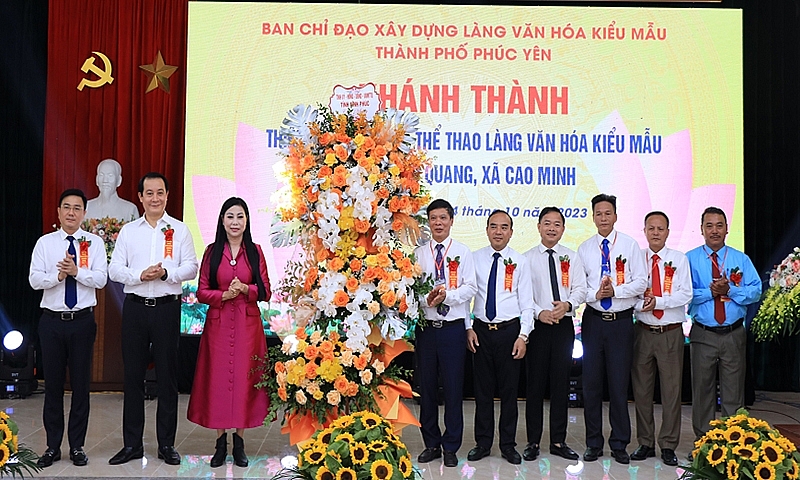 Phúc Yên (Vĩnh Phúc): Khánh thành thiết chế văn hóa, thể thao Làng văn hóa kiểu mẫu Cao Quang