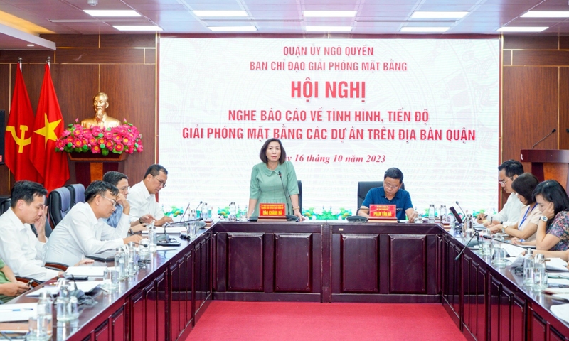 Ngô Quyền (Hải Phòng): Tập trung đẩy nhanh tiến độ GPMB các dự án trên địa bàn