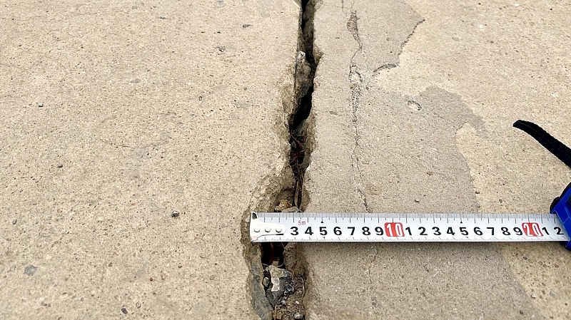 Gia Viễn (Ninh Bình): Đường bê tông sụt lún, nứt toác