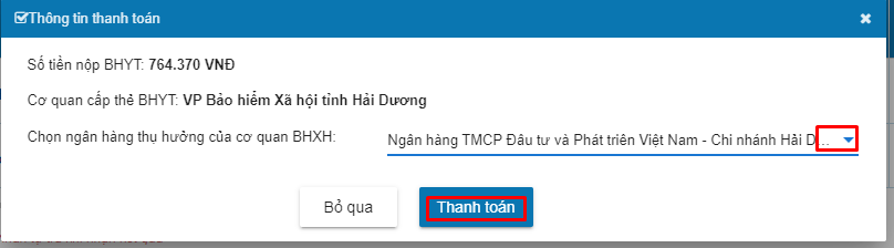 Hướng dẫn thực hiện DVC đăng ký đóng, cấp thẻ BHYT đối với người chỉ tham gia BHYT và hưởng BHXH một lần