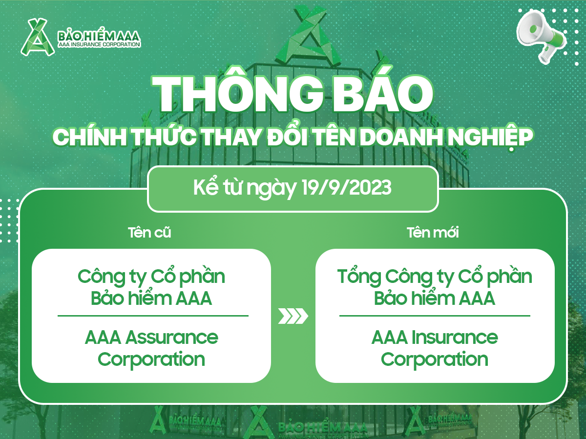 Bảo hiểm AAA đổi tên, đặt mục tiêu vào Top 10 doanh nghiệp Bảo hiểm phi nhân thọ