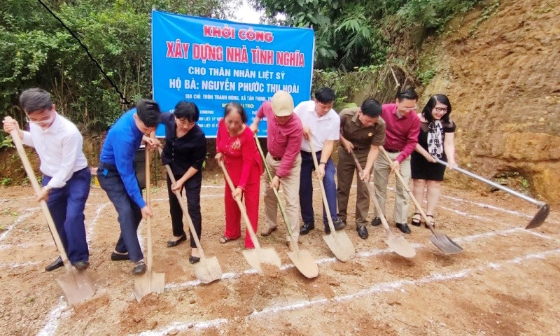 Thành phố Yên Bái: Khởi công xây nhà tình nghĩa cho thân nhân liệt sỹ