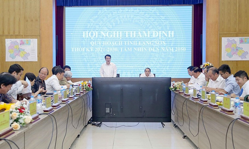 Hội nghị thẩm định quy hoạch tỉnh Lạng Sơn thời kỳ 2021-2030, tầm nhìn đến năm 2050