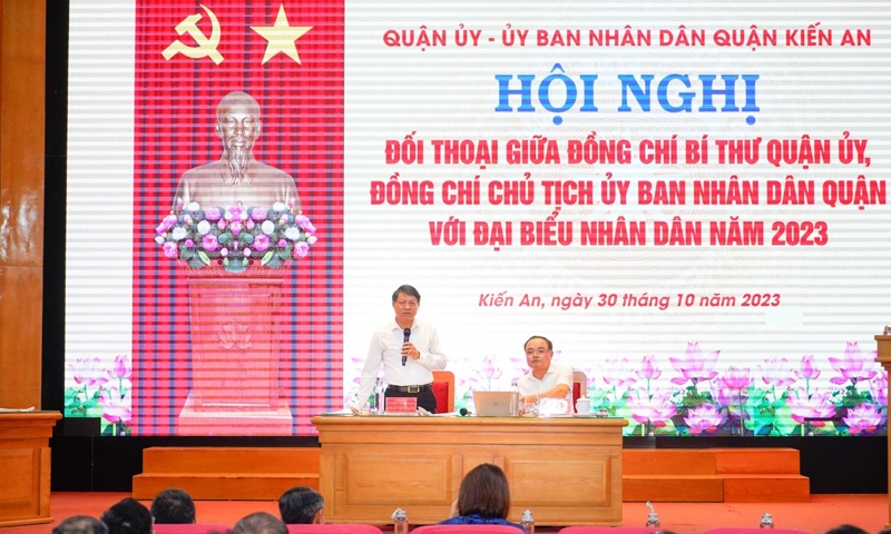 Kiến An (Hải Phòng): Đối thoại trực tiếp giữa người đứng đầu cấp ủy, chính quyền với nhân dân