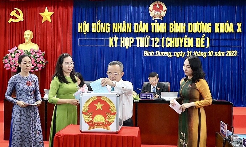 Bình Dương: Lấy phiếu tín nhiệm đối với 23 người giữ chức vụ theo quy định