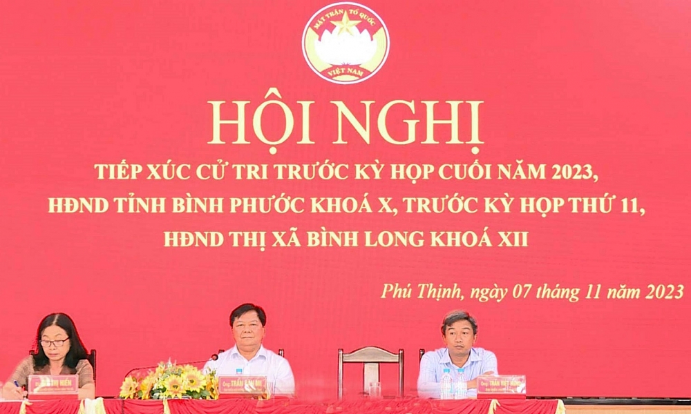 Bình Phước: Nhiều nhóm vấn đề được cử tri quan tâm